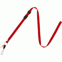 名札用ロングストラップ　赤　ＮＢ－２０８－ＲＤ
