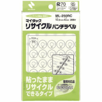 マイタック（Ｒ）リサイクルパンチラベル　２８８片