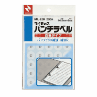 マイタック（Ｒ）パンチラベル　白色　２８０片