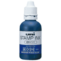 Ｕｎｉスタンプ台　専用補充インク＜油性顔料＞　青　５０ｍｌ