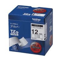 ピータッチＴＺｅテープ　１２ｍｍ　白に黒文字　５個