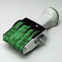 サンビーテクノタッチ日付回転印　４号手形用（飛日付・明朝）