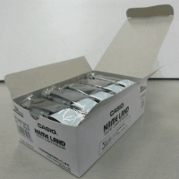 ネームランドテープ　２４ｍｍ　白に黒文字　５個