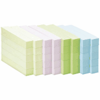 ◎ふせん７５×１２．５ミリ４色混色１００枚×４０冊