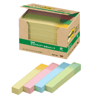 ポスト・イット再生紙エコノパックグラデーション４色混５６０１