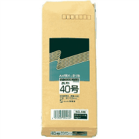 再生紙クラフト封筒　長４０　１００枚