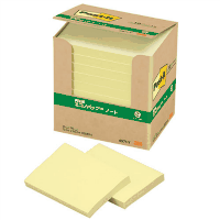 再生紙エコノパックノート　７５×１００ｍｍ　イエロー　１０冊