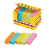 強粘着エコノパック見出し５０×１５ｍｍ　５色　９０枚×２５冊