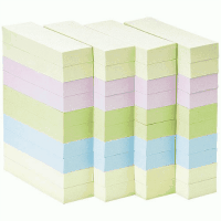 ◎ふせん７５×２５ミリ　４色混色　１００枚×４０冊