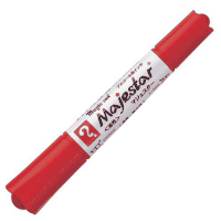 油性ペン　マジックインキマジェスター　インク補充式　赤