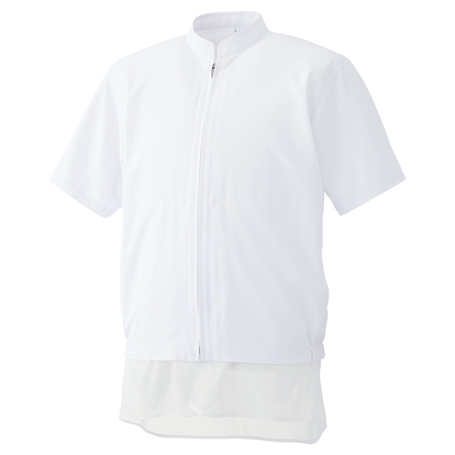 男女共用半袖ブルゾン　ＭＨＳ３１９Ｗ　上　白　３Ｌ