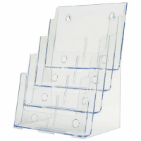 カタログケース　Ａ４判４段　ＣＲ７７４０１　クリア