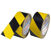 パイオラン安全標示テープ　ＴＴ－０６－ＹＢ　黄色地に黒の斜線