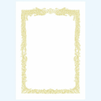 ＯＡ賞状用紙　白　Ｂ５　横書用　１０－１０５１　１０枚入