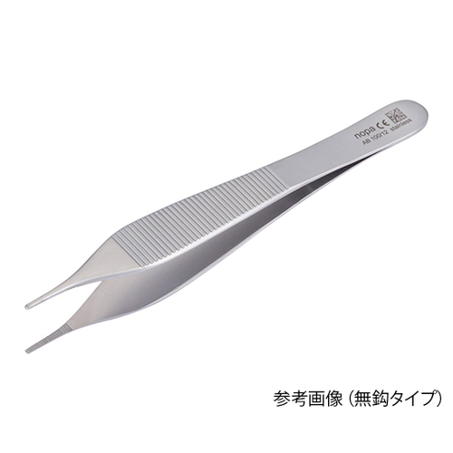 アドソンピンセット　無鈎　１２０ｍｍ