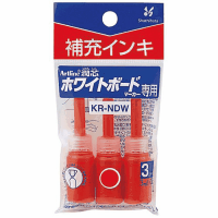 潤芯ホワイトボードマーカー　補充インキ　赤　３本入