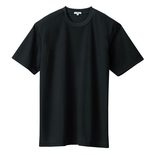 吸汗速乾半袖Ｔシャツ　ブラック　３Ｌ