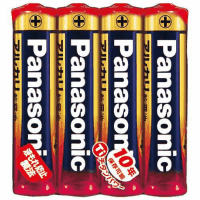 アルカリ乾電池　パナソニック（金）　単４形　４本