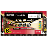アルカリ乾電池　マクセル　ボルテージ　単４形　８本