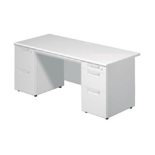 リード 両袖机 LE-147D-32 WS/W4