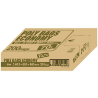 ポリバッグエコノミーＢＯＸ　７０Ｌ　乳白半透明　２００枚