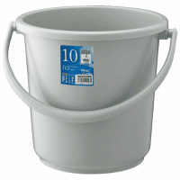 ベルクバケツ１０Ｌ本体　ライトグレー　ＧＢＥＣ１８８