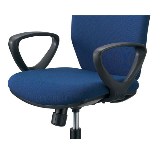 事務イス ループ肘 KB-KLA BK