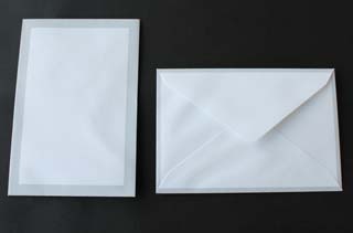 洋はがき判 ダイヤ貼 YKケント 100 鼠枠 〒枠ナシ