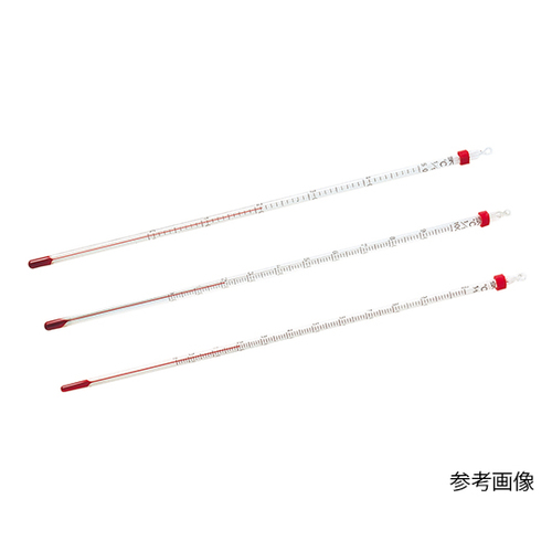 赤液棒状温度計　０から＋２００℃　２本入