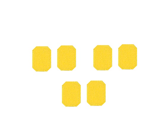 マグネットマーク（文字なし）　イエロー　６枚入