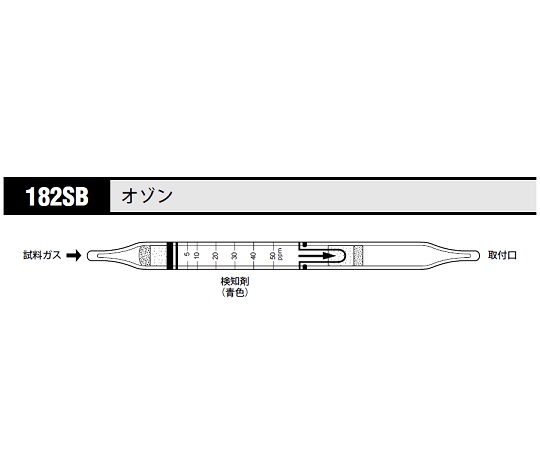 ガス検知管　オゾン