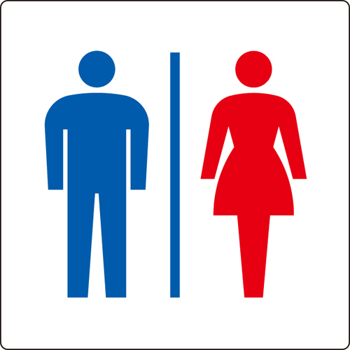 トイレ表示（小）　男女