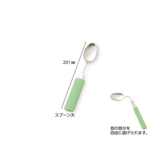 ハンドル・シリコンスポンジ付き　スプーン大