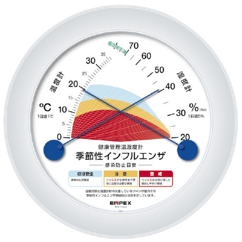 健康管理温湿度計　２６０ｇ　ＴＭ－２５８２