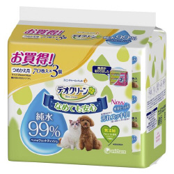 デオクリーン純水９９％ＷＴつめ替７０枚３Ｐ