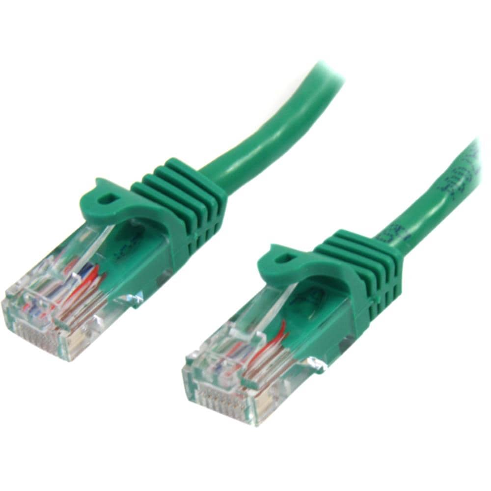 1m カテゴリー5e LANケーブル　グリーン　RJ45コネクタ(ツメ折れ防止カバー付き)　イーサネット対応Cat5e UTPケーブル　保証期間： 永久保証