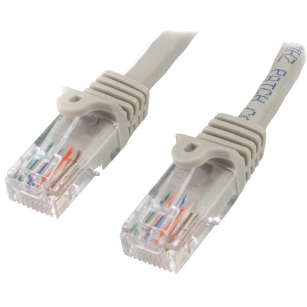 0.5m カテゴリー5e LANケーブル グレー RJ45コネクタ(ツメ折れ防止カバー付き) イーサネット対応Cat5e UTPケーブル　保証期間： 永久保証