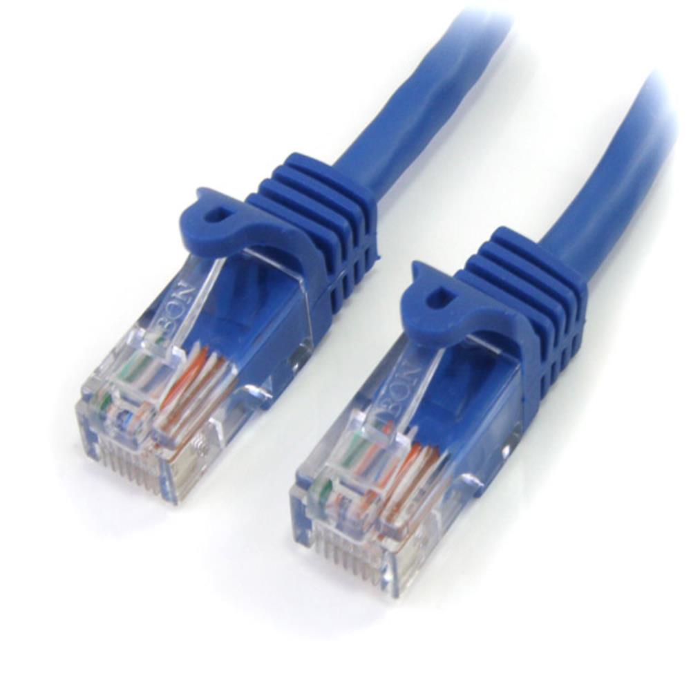 5m カテゴリー5e LANケーブル ブルー RJ45コネクタ(ツメ折れ防止カバー付き) イーサネット対応Cat5e UTPケーブル　保証期間： 永久保証