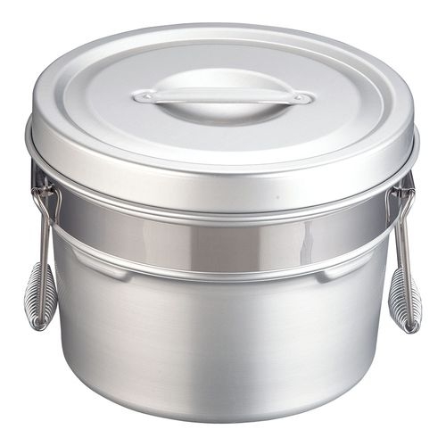 アルマイト段付二重食缶　２４５－Ｒ　（６ｌ）