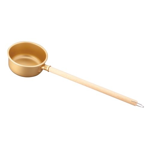 ゴールド　アルマイト　水杓　１７ｃｍ