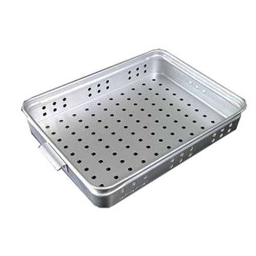 アルミ穴明手付番重（板取手）　大　６０