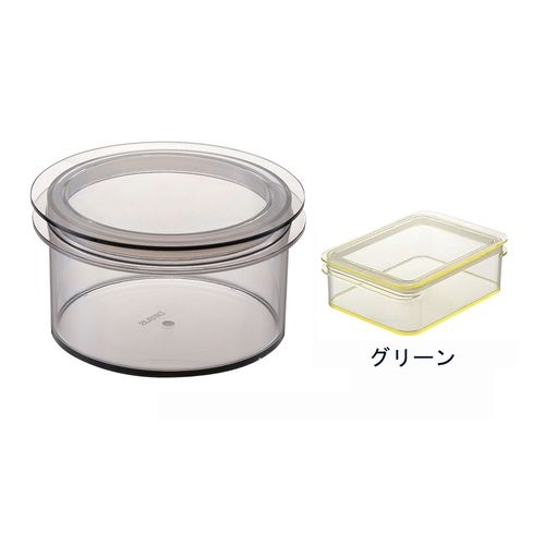 テンガ　保存容器　ラウンド　ＰＲ－３　グリーン