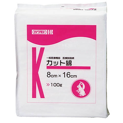 カット綿　８×１６ｃｍ　１００ｇ　×５