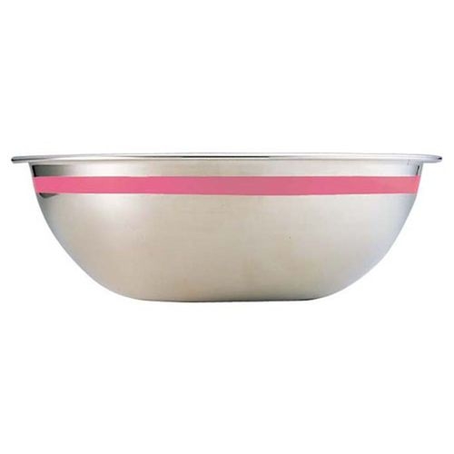 １８－８　カラーラインボール　２１ｃｍ　ピンク