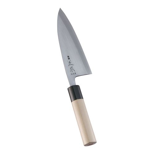 本霞・玉白鋼　出刃庖丁　１５ｃｍ
