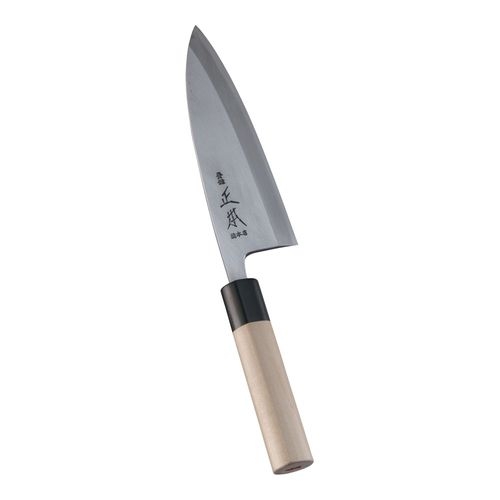 本霞・玉白鋼　出刃庖丁　１６．５ｃｍ