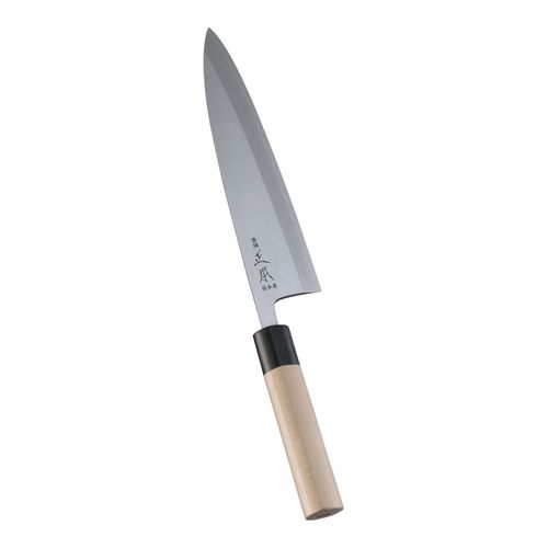 本霞・玉白鋼　相出刃庖丁　２２．５ｃｍ