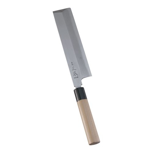 本霞・玉白鋼　東型薄刃庖丁　１９．５ｃｍ