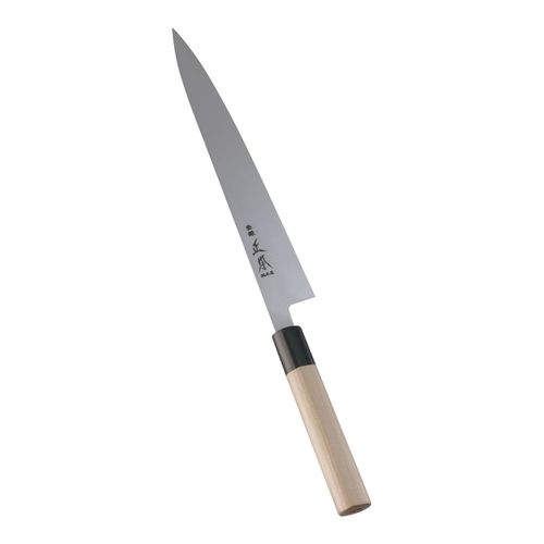 スウェーデン鋼　水牛柄スライス　（両刃）２４ｃｍ