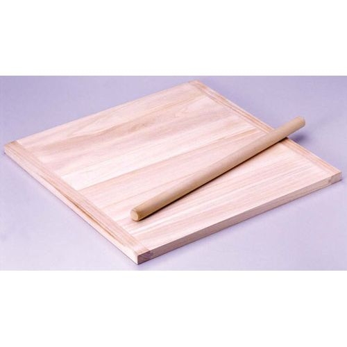 木製　のし板　めん棒付　小（桐材）